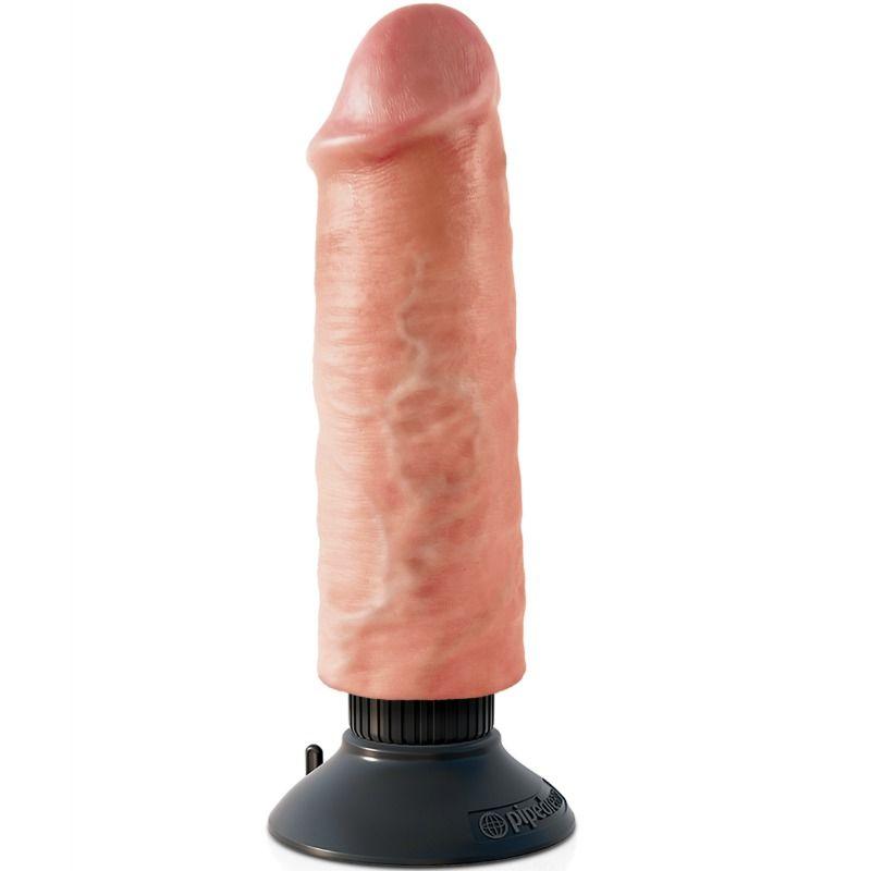 KING COCK - DILDO VIBRATORE 15.24 CM NATURALE - Only Vibes