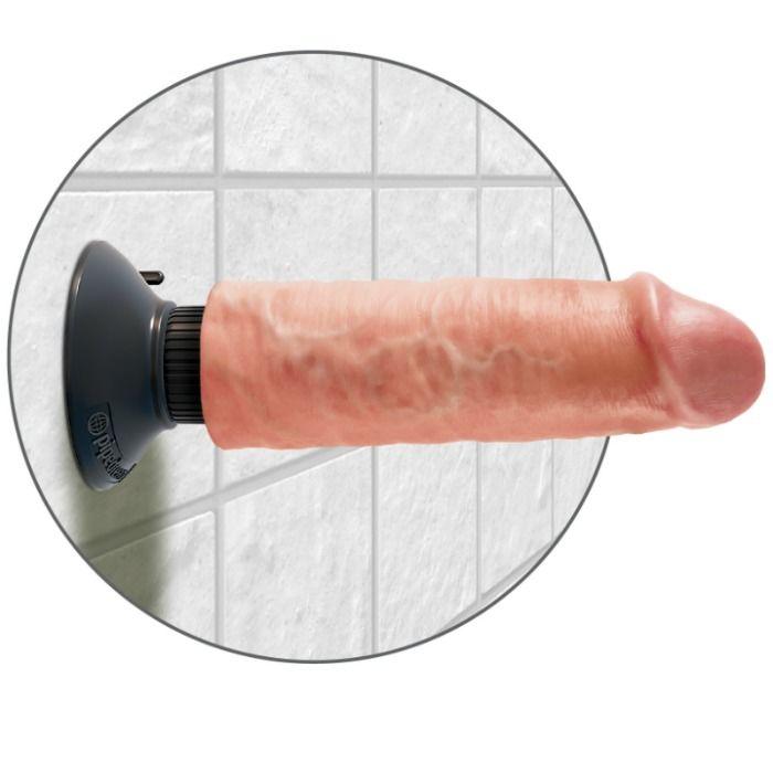 KING COCK - DILDO VIBRATORE 15.24 CM NATURALE - Only Vibes