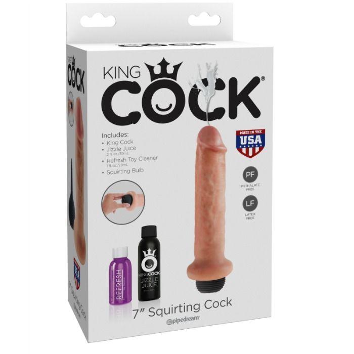 KING COCK - DILDO SQUIRTANTE DA 17.8 CM - Only Vibes