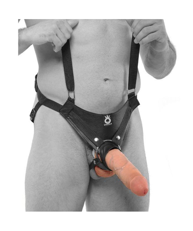 KING COCK - 25,5 CM CAVO CINTURINO CON SOSPENSIONE SISTEMA CARNE - Only Vibes