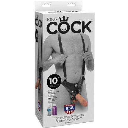 KING COCK - 25,5 CM CAVO CINTURINO CON SOSPENSIONE SISTEMA CARNE - Only Vibes