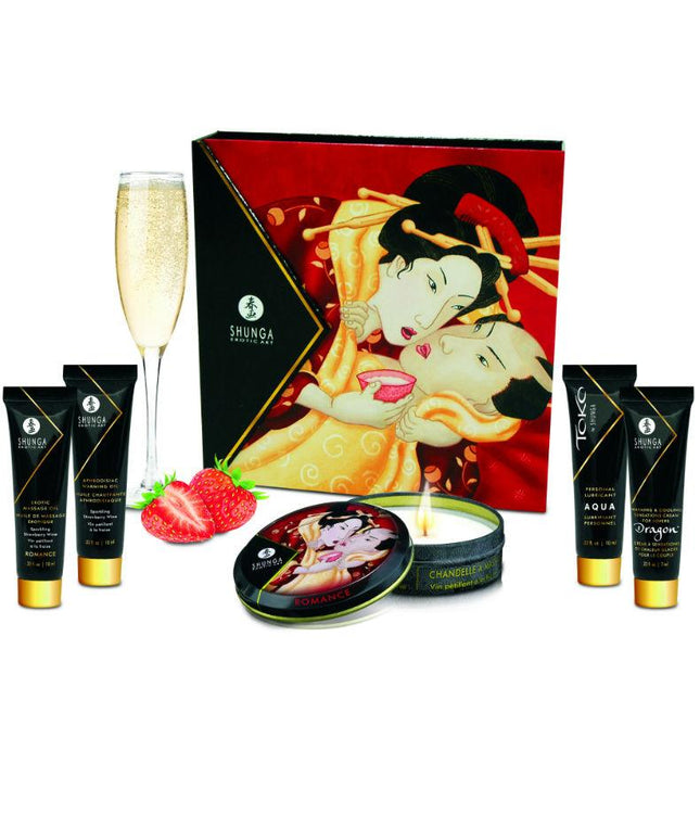 SHUNGA - KIT SEGRETO GEISHA FRAGOLE E CAVA - Only Vibes