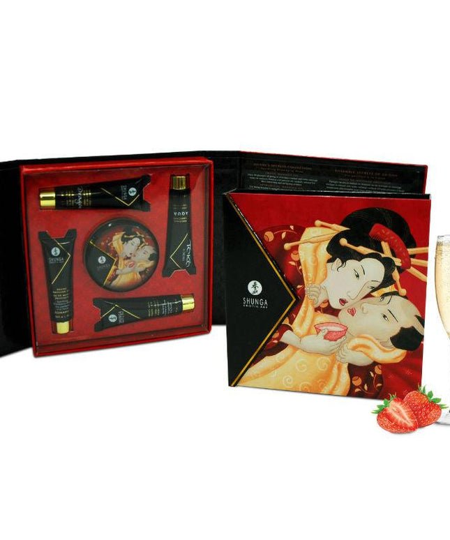SHUNGA - KIT SEGRETO GEISHA FRAGOLE E CAVA - Only Vibes