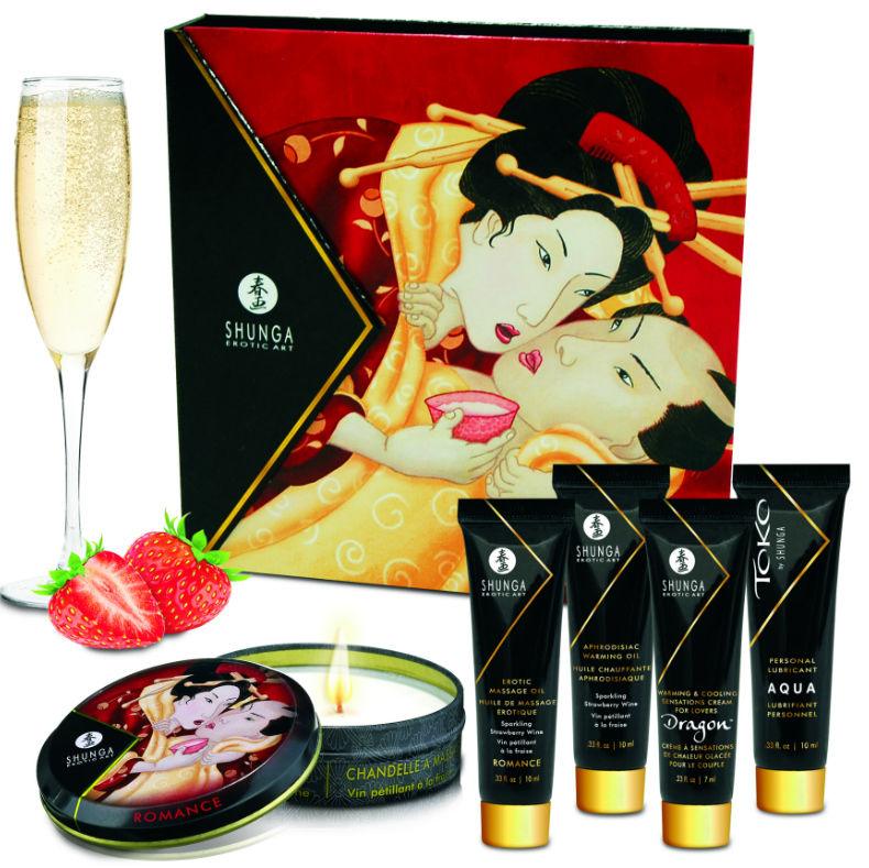 SHUNGA - KIT SEGRETO GEISHA FRAGOLE E CAVA - Only Vibes