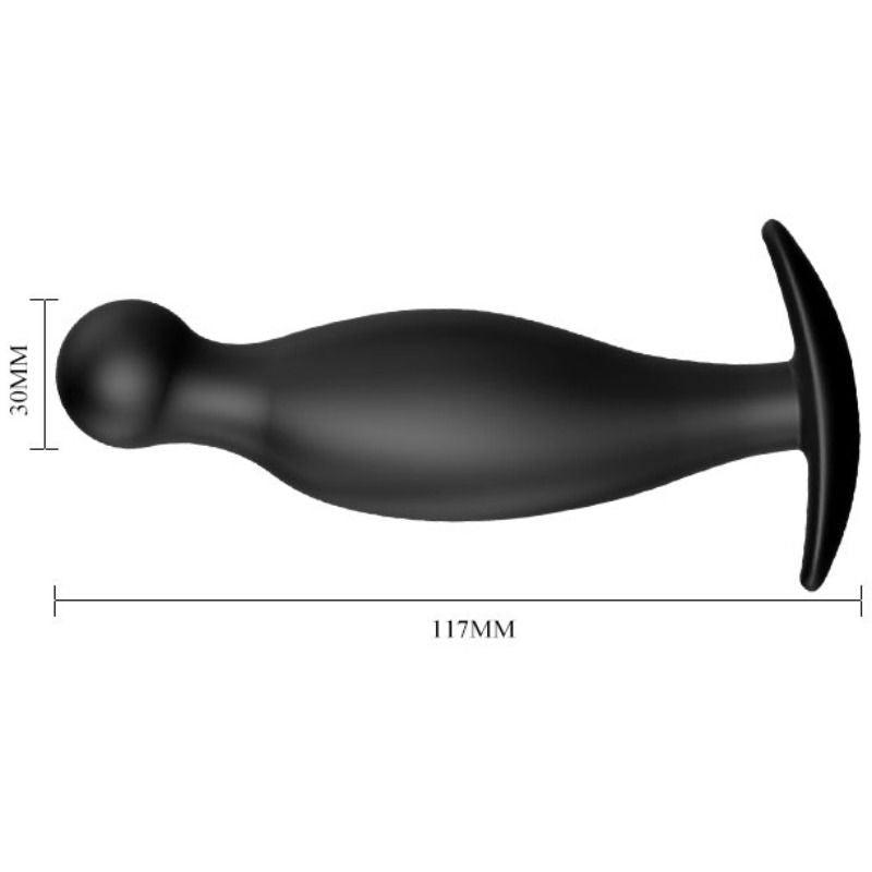 PRETTY LOVE - PLUG ANALE IN SILICONE 11.7 CM NERO - Only Vibes