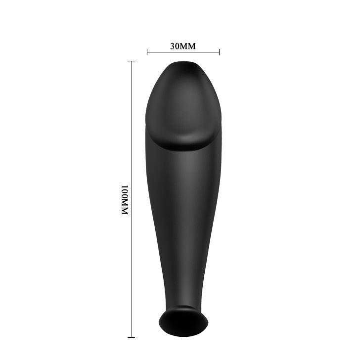 PRETTY LOVE - PLUG ANALE IN SILICONE FORMA DEL PENE E 12 MODALIT DI VIBRAZIONE NERO - Only Vibes