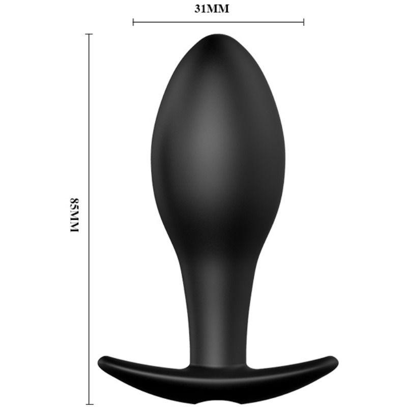 PRETTY LOVE - PLUG ANALE ANCORANTE IN SILICONE 12 MODALIT DI VIBRAZIONE NERO - Only Vibes