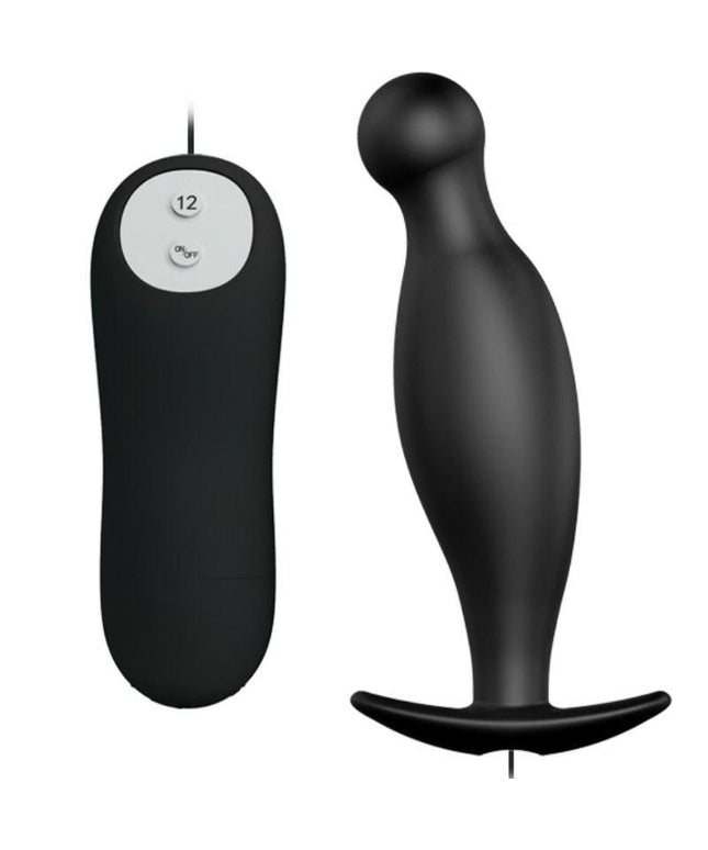 PRETTY LOVE - PLUG ANALE IN SILICONE 12 MODALIT DI VIBRAZIONE NERO - Only Vibes