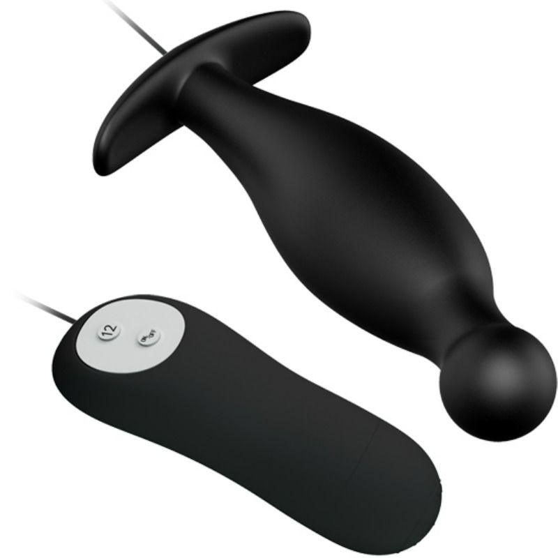 PRETTY LOVE - PLUG ANALE IN SILICONE 12 MODALIT DI VIBRAZIONE NERO - Only Vibes