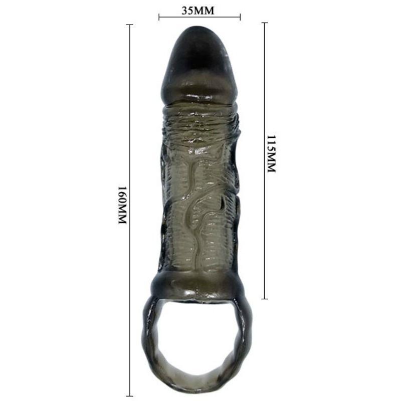 BAILE - GUAINA ESTENSIONE PENE CON CINTURINO PER TESTICOLI 11.5 CM - Only Vibes