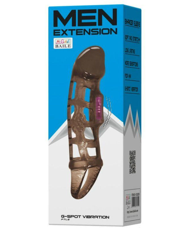 BAILE - MANICOTTO ESTENSIONE PER PENE DA BALLO CON VIBRAZIONE E CINTURINO 13.5 CM - Only Vibes