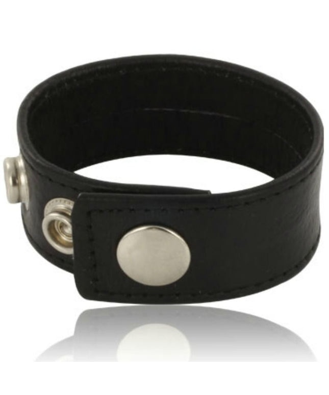 LEATHER BODY - E CINTURINO CON MOSCHETTONI - NERO