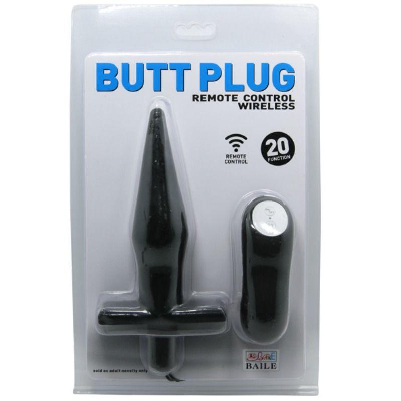 BAILE - PLUG ANALE BUTT CON VIBRAZIONE NERO - Only Vibes