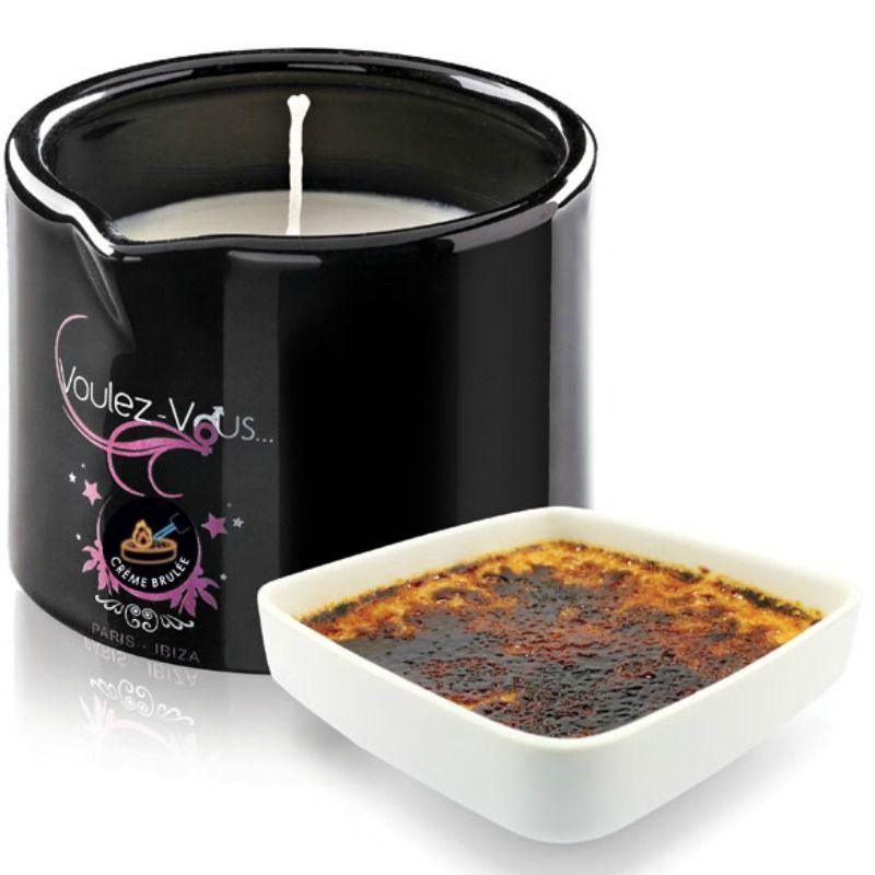 VOULEZ-VOUS - CANDELA DA MASSAGGIO CRÈME BRULÉE 120 ML - Only Vibes