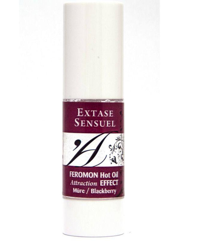 EXTASE SENSUAL - OLIO DA MASSAGGIO EFFETTO RISCALDANTE AI FEROMONI DI MORA 30 ML - Only Vibes