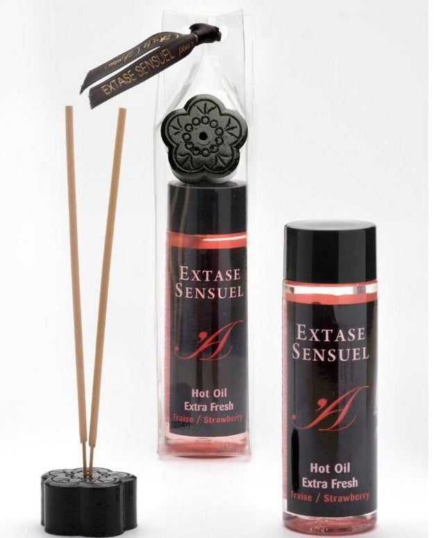 EXTASE SENSUAL - OLIO DA MASSAGGIO CON EFFETTO FRAGOLA EXTRA FRESCO 100 ML - Only Vibes