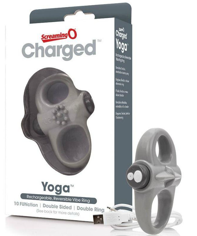 SCREAMING O - ANELLO VIBRANTE RICARICABILE YOGA GRIGIO - Only Vibes