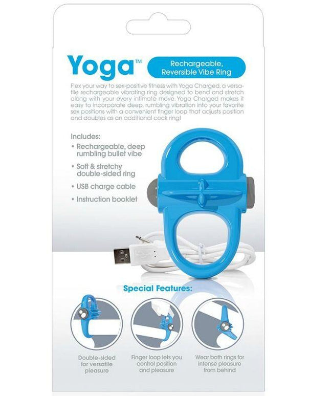 SCREAMING O - ANELLO VIBRANTE RICARICABILE YOGA BLU - Only Vibes