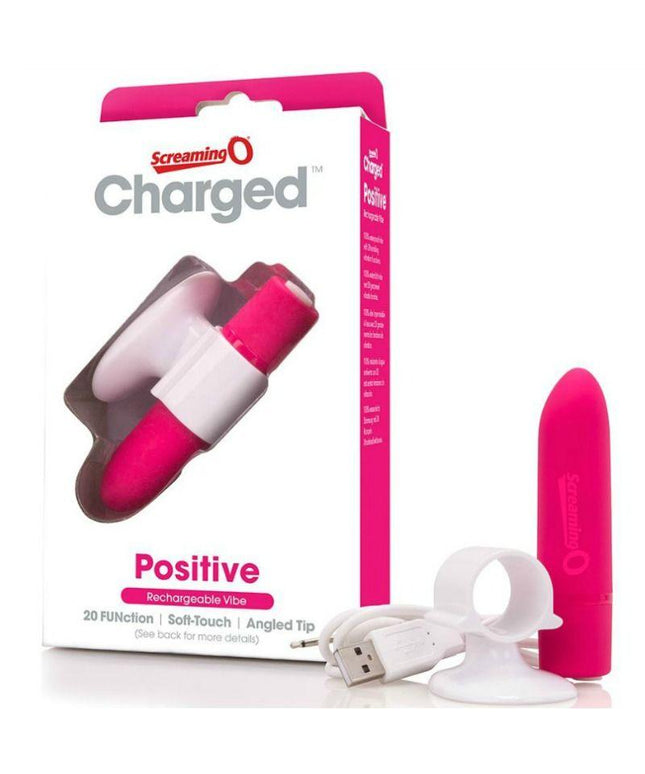 SCREAMING O - MASSAGGIATORE RICARICABILE POSITIVO ROSA - Only Vibes