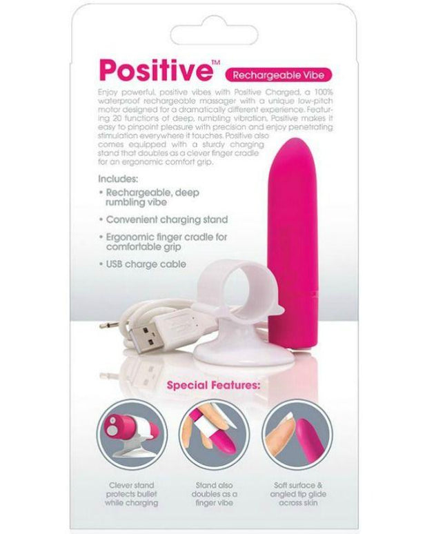 SCREAMING O - MASSAGGIATORE RICARICABILE POSITIVO ROSA - Only Vibes