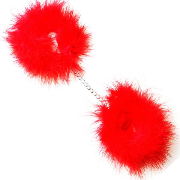 GIOCO SEGRETO - MANETTE MARABOU ROSSO - Only Vibes