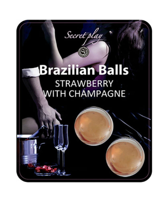 SECRETPLAY - SET DI PALLINE BRASILIANE FRAGOLA E CHAMPAGNE