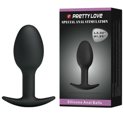 PRETTY LOVE - PLUG ANALE IN SILICONE 6.5 CM NERO - Only Vibes