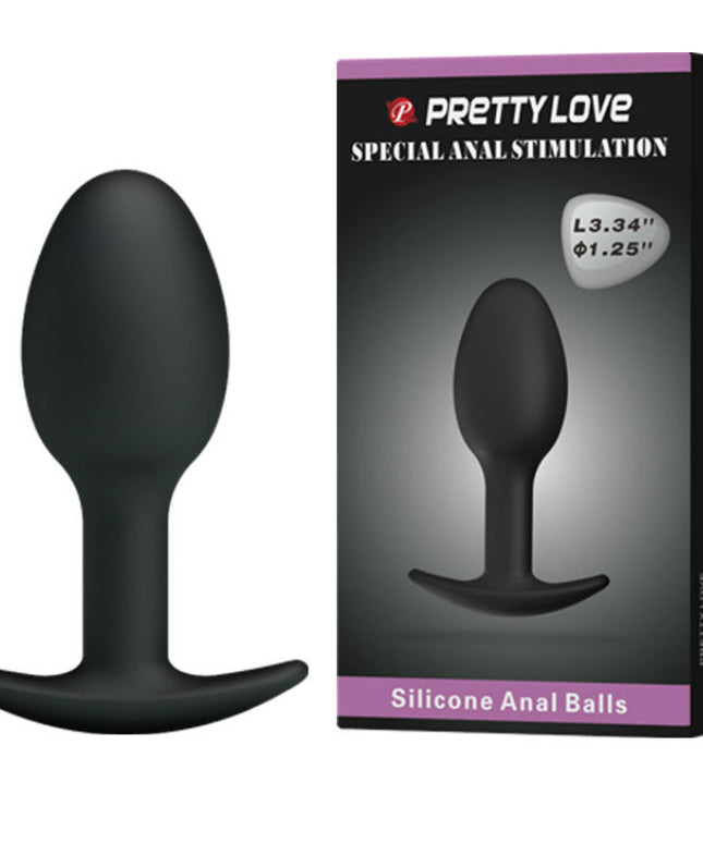 PRETTY LOVE - PLUG ANALE IN SILICONE 6.5 CM NERO