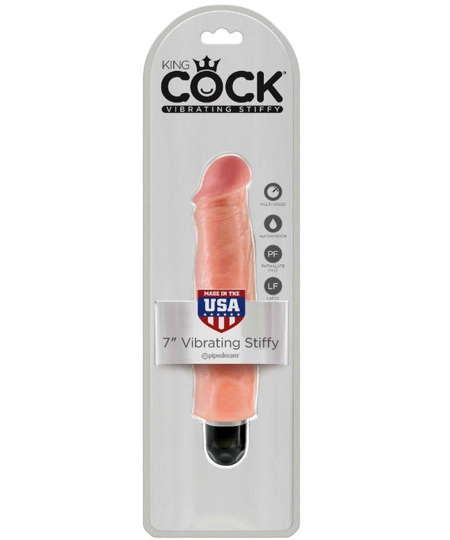 KING COCK - VIBRATORE RIGIDO REALISTICO 17.8 CM NATURALE - Only Vibes