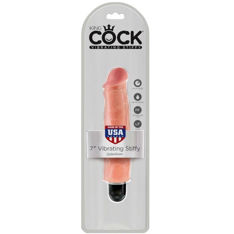 KING COCK - VIBRATORE RIGIDO REALISTICO 17.8 CM NATURALE - Only Vibes