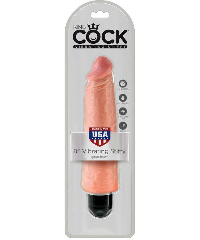 KING COCK - VIBRATORE RIGIDO REALISTICO 20.3 CM NATURALE - Only Vibes