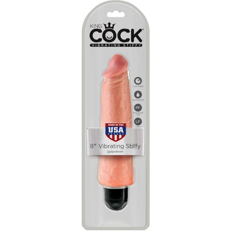 KING COCK - VIBRATORE RIGIDO REALISTICO 20.3 CM NATURALE - Only Vibes