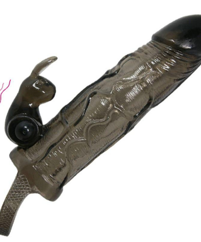BAILE - COPERTURA PENE UOMO CORAGGIOSO CON CONIGLIO NERO 16.5 CM - Only Vibes