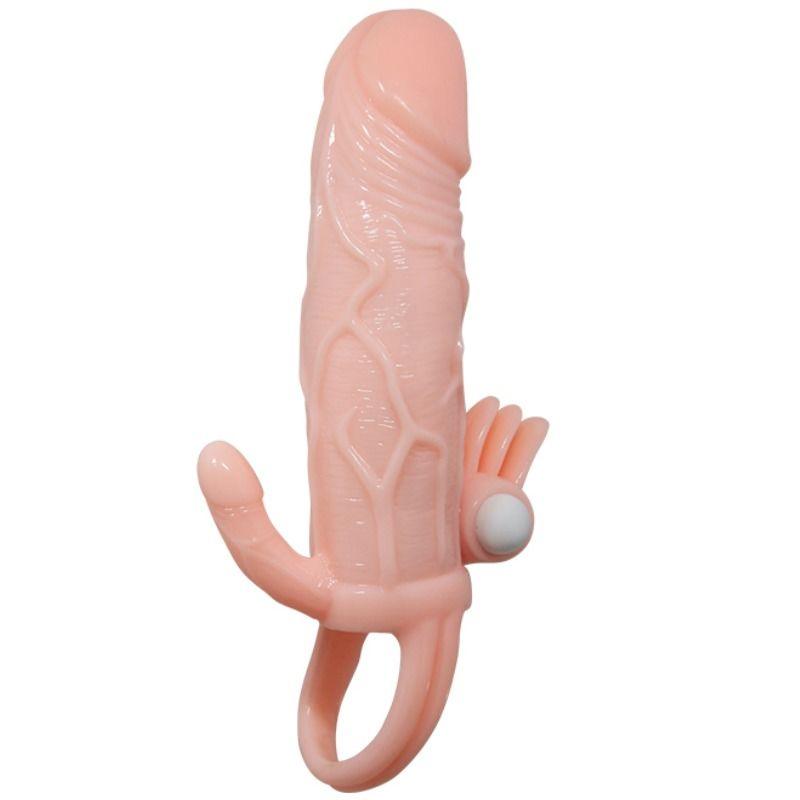 BAILE - COPERTURA PENE UOMO CORAGGIOSO CON CLITITO E CARNE PER STIMOLAZIONE ANALE 16.5 CM - Only Vibes