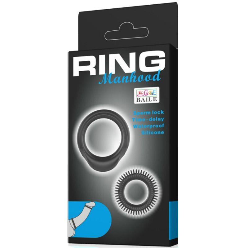 BAILE - KIT 2 ANELLI IN SILICONE RING MANHOOD - Only Vibes