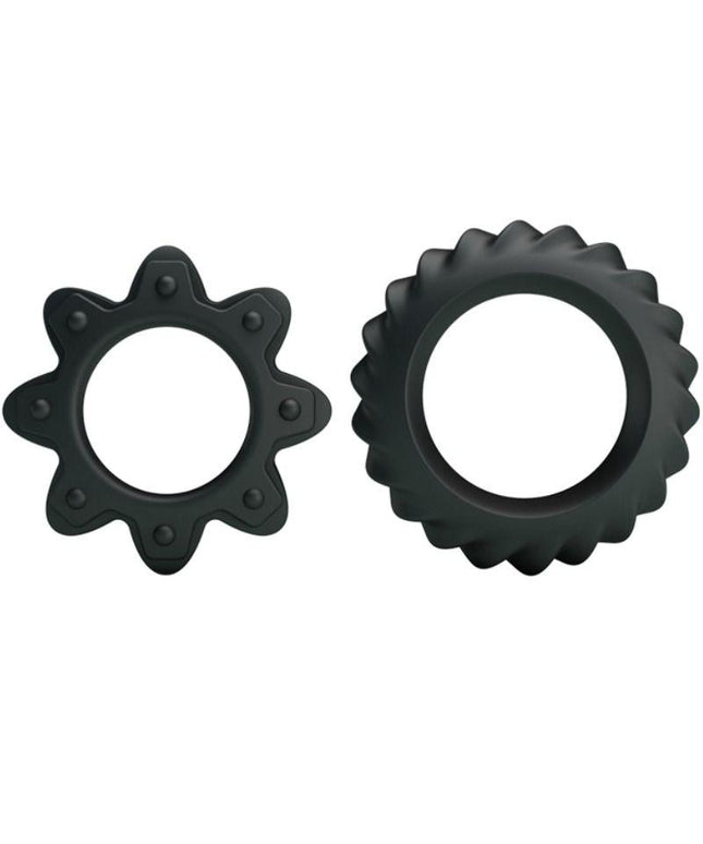 BAILE - KIT 2 ANELLI FIORITI IN SILICONE - Only Vibes