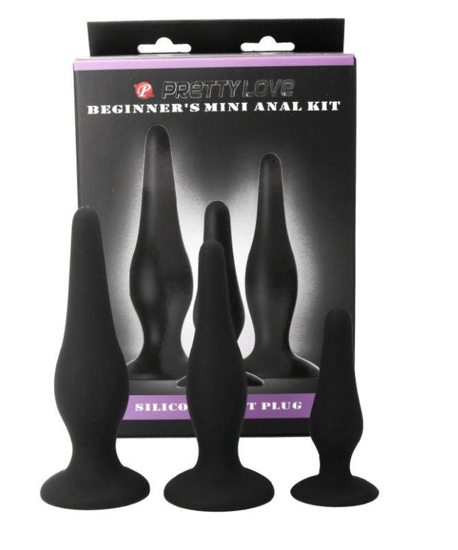 PRETTY LOVE - KIT DI INIZIAZIONE IN SILICONE CON TAPPI ANAL - Only Vibes