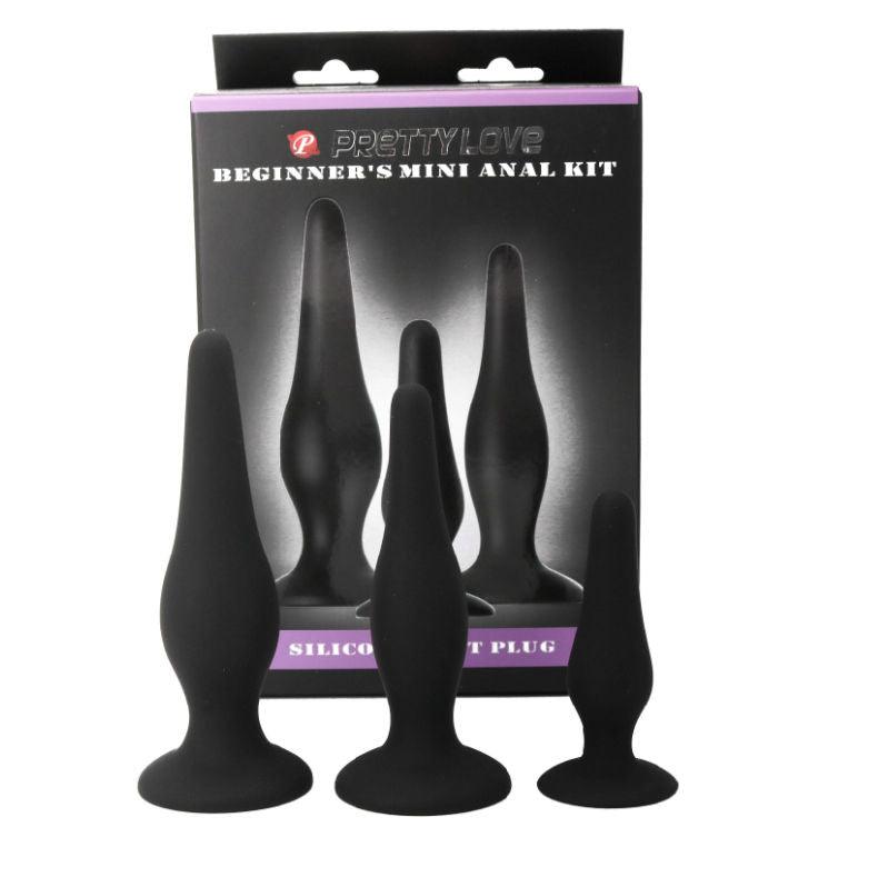 PRETTY LOVE - KIT DI INIZIAZIONE IN SILICONE CON TAPPI ANAL - Only Vibes