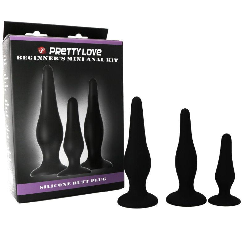 PRETTY LOVE - KIT DI INIZIAZIONE IN SILICONE CON TAPPI ANAL - Only Vibes