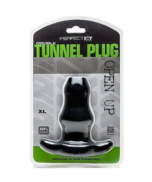 PERFECT FIT BRAND - DOPPIO TUNNEL PLUG XL GRANDE NERO - Only Vibes