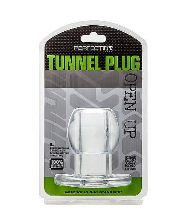 PERFECT FIT BRAND - ASS TUNNEL PLUG SILICONE TRANSPARENTE L - Only Vibes