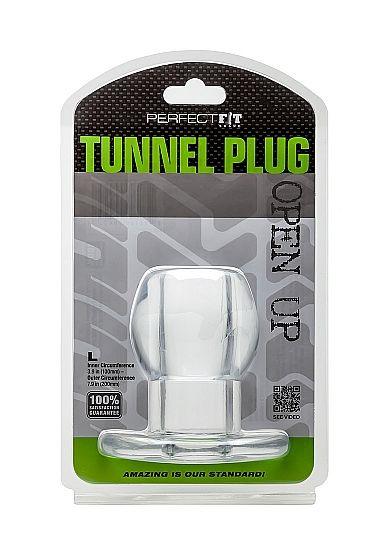 PERFECT FIT BRAND - ASS TUNNEL PLUG SILICONE TRANSPARENTE L - Only Vibes