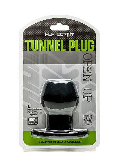 PERFECT FIT BRAND - ASS TUNNEL PLUG SILICONE NERO L - Only Vibes