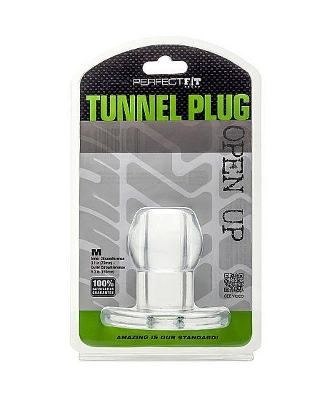 PERFECT FIT BRAND - ASS TUNNEL PLUG SILICONE TRANSPARENTE M - Only Vibes
