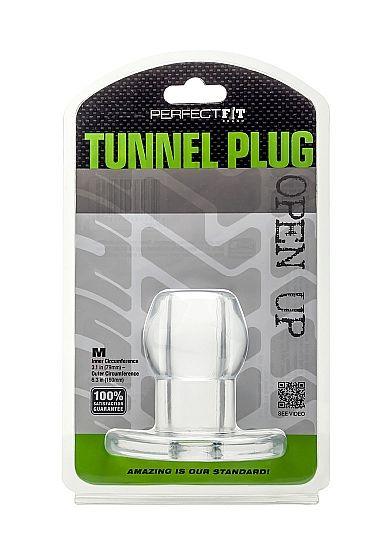 PERFECT FIT BRAND - ASS TUNNEL PLUG SILICONE TRANSPARENTE M - Only Vibes