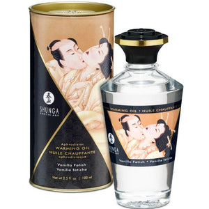 SHUNGA - OLIO DA MASSAGGIO EFFETTO CALDO AL GUSTO VANIGLIA FETISH 100 ML - Only Vibes