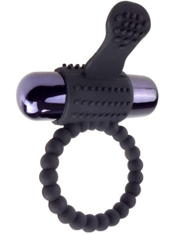 FANTASY C-RINGZ - ANELLO VIBRANTE IN SILICONE NERO - Only Vibes