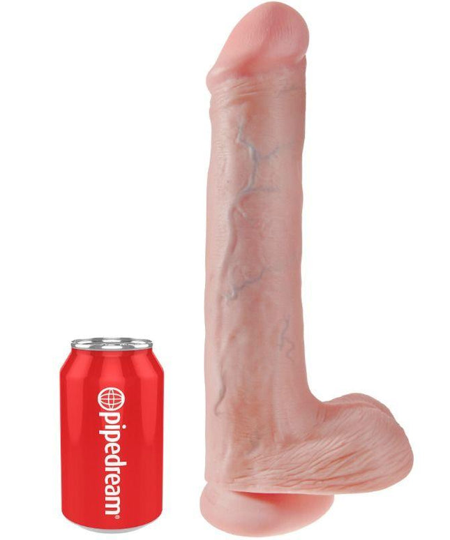 KING COCK - DILDO CON SFERE 33 CM CARNE - Only Vibes