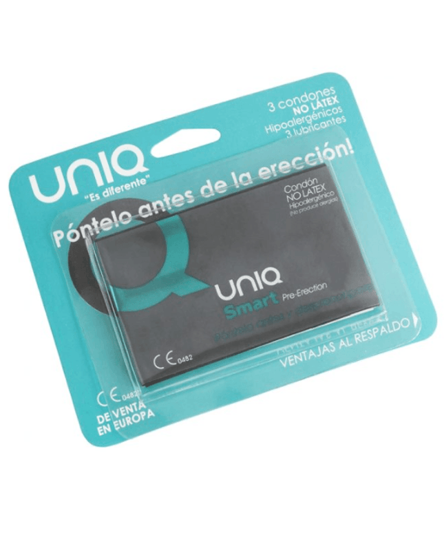 UNIQ - SMART LATEX FREE PRE-ERECTION CONDOMS 3 UNITS - Only Vibes