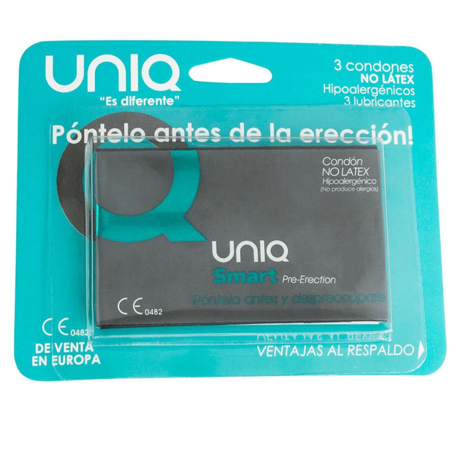 UNIQ - SMART LATEX FREE PRE-ERECTION CONDOMS 3 UNITS - Only Vibes